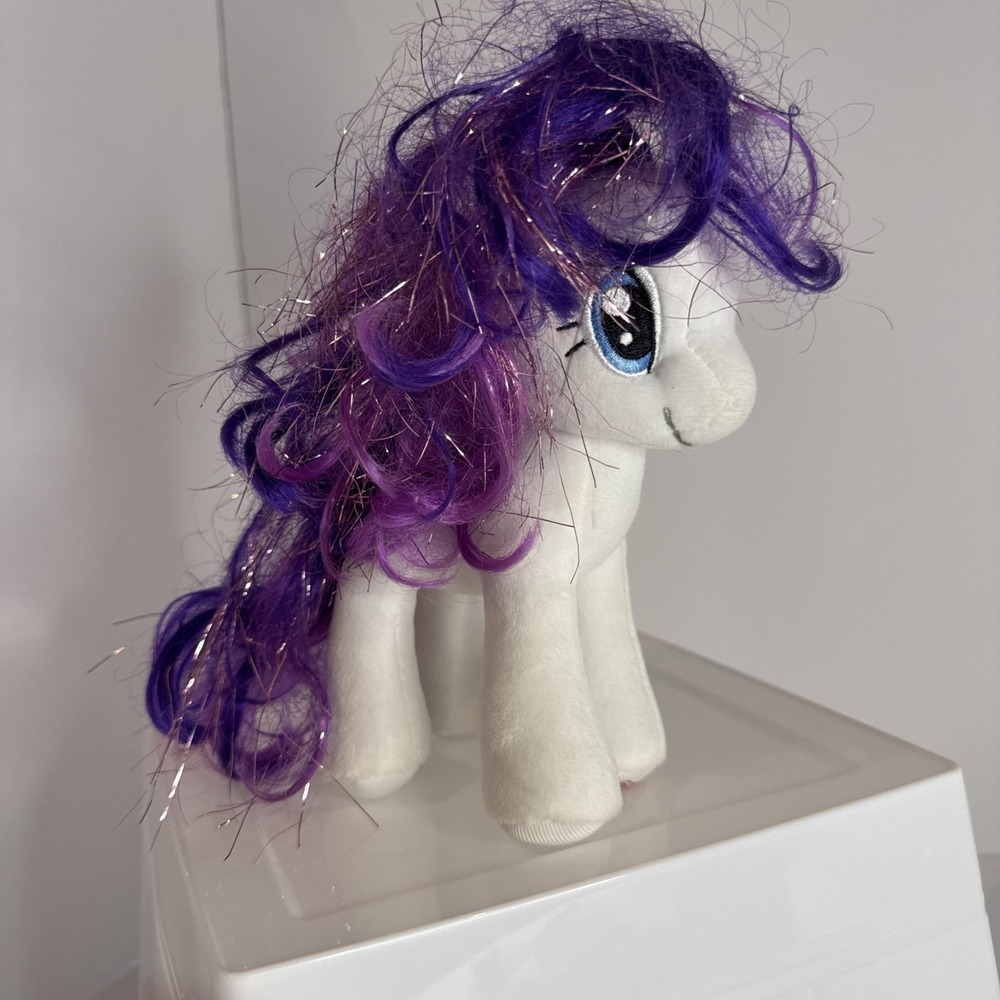 RARITY My Little Pony TY Beanie Baby Sparkle Hair Strands 7 inch NEW with Tag